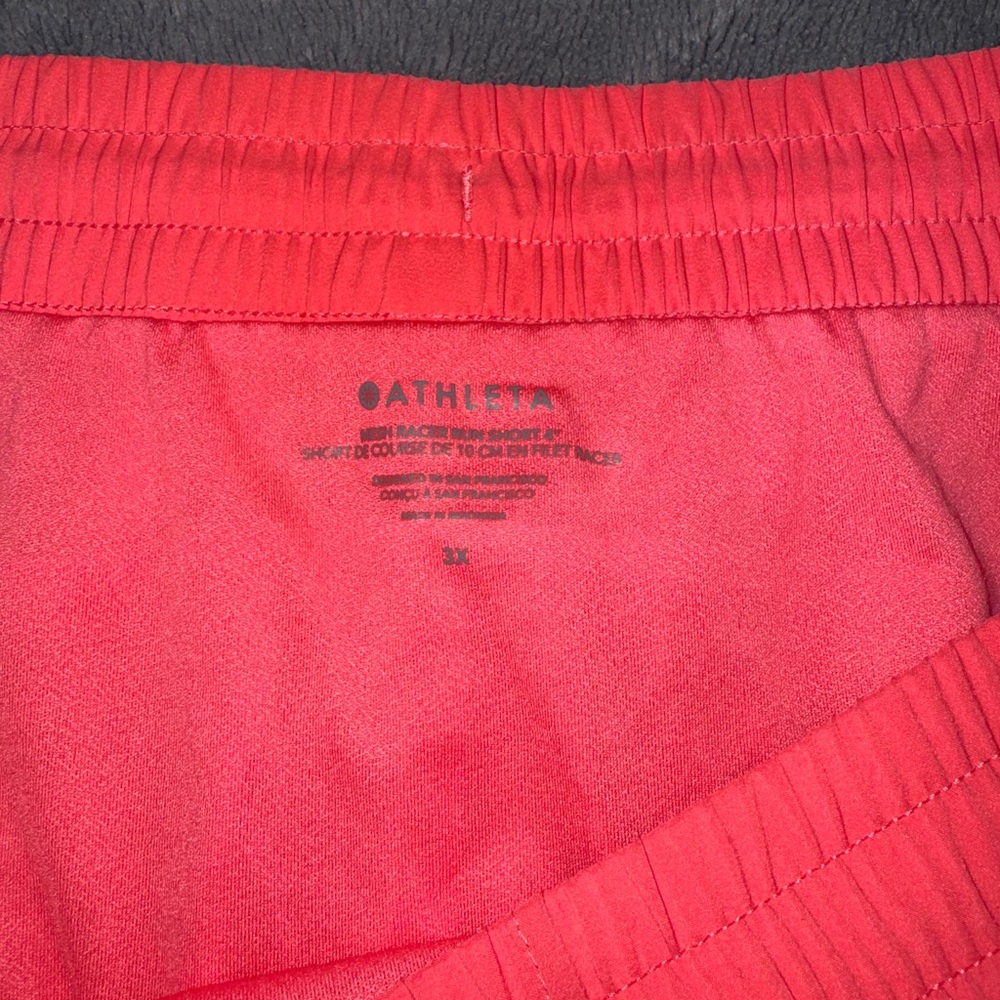 Athleta Mesh Racer Run Mid Rise 4 Short, Size 3X - Picture 7 of 8